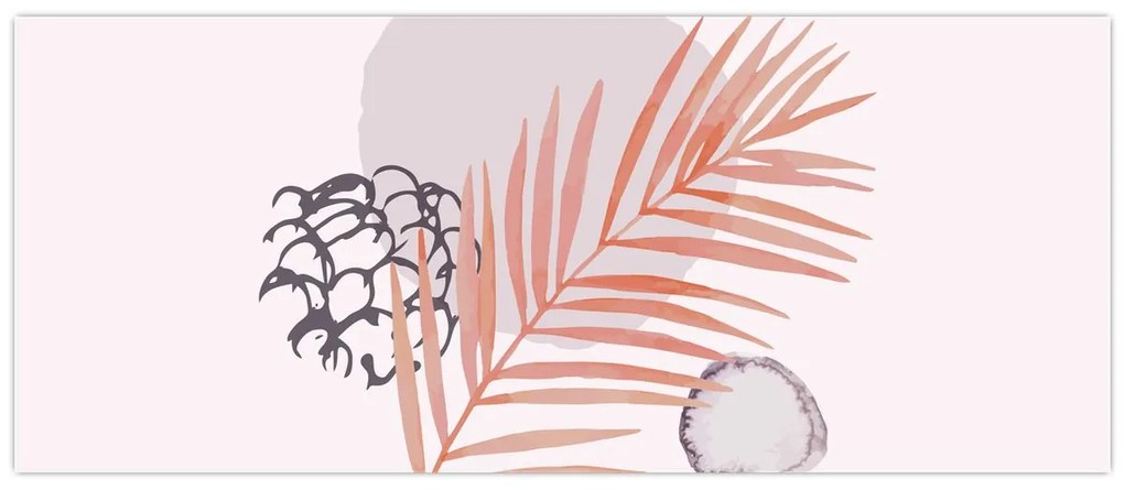 Obraz - Fialový minimalizmus N⁰3 (120x50 cm)