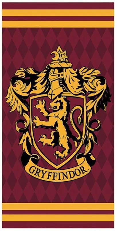 Setino · Bavlnená plážová osuška Harry Potter - Gryffindor - Chrabromil - 100% bavlna - 70 x 140 cm