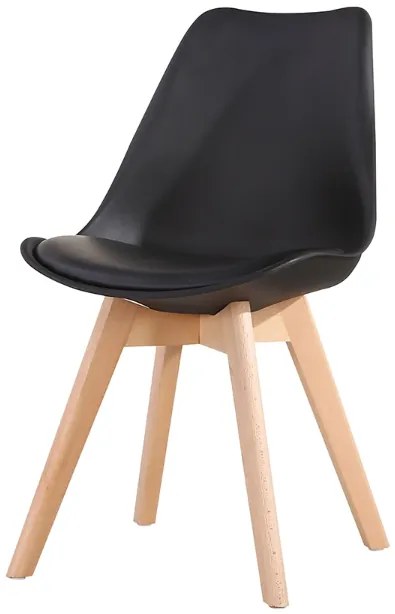 TRENDIE Jedálenská stolička SCANDI čierna - škandinávsky štýl