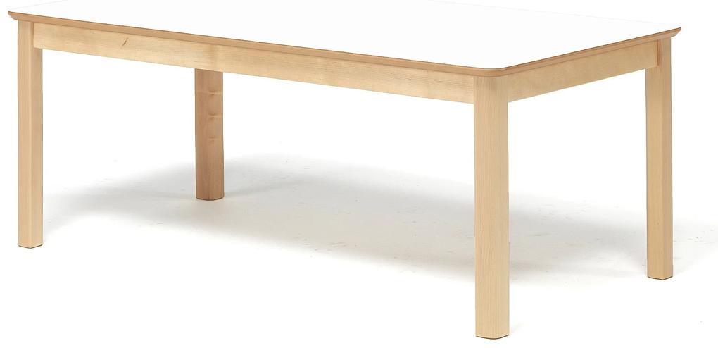 Detský stôl ZET, breza + biela, 1200x600x550 mm