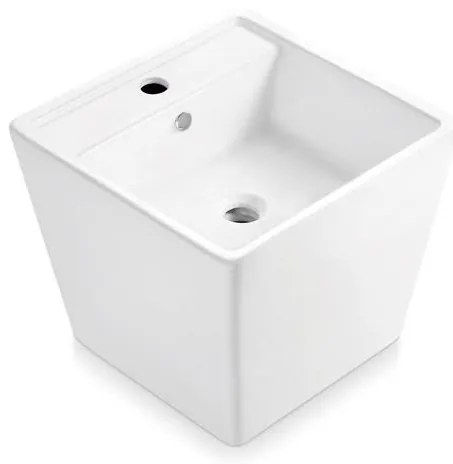 Bathco 4059 - Umývadlo na dosku GENOVA 42x42 cm porcelán/biela