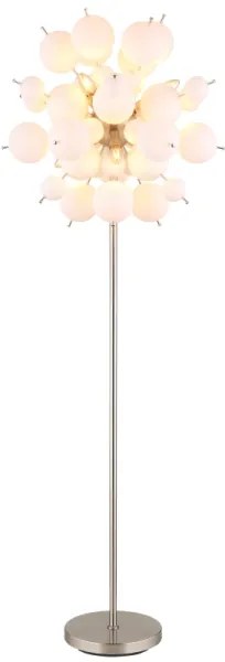 Globo 15633SO - Stojacia lampa UDO 6xE14/25W/230V biela