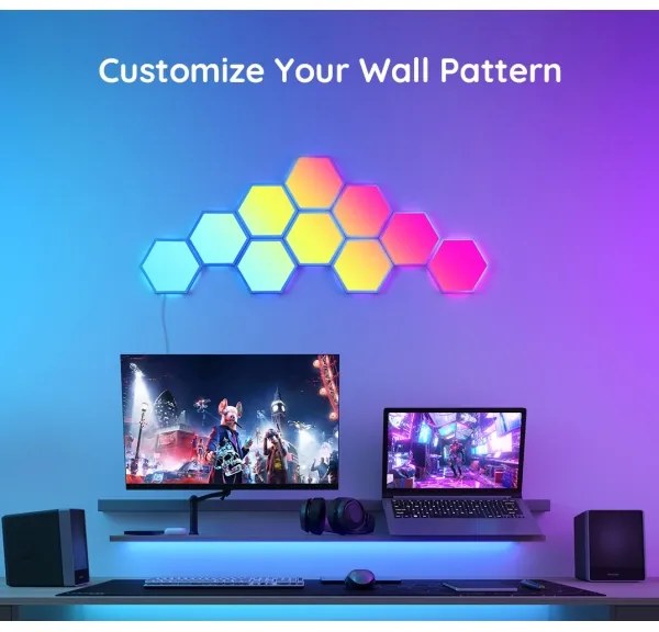 Govee LED RGB stmievateľný panel 36W 230V Wi-Fi