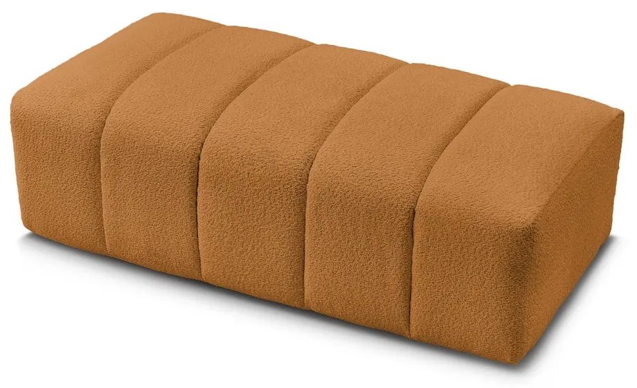 Podnožka z textílie buklé v horčicovej farbe Annecy – Bobochic Paris