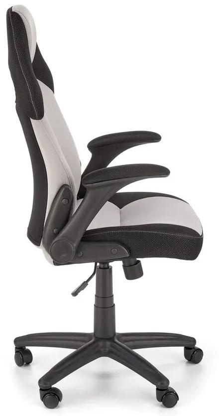 Halmar Kancelárska stolička Bloom, sivo/čierna