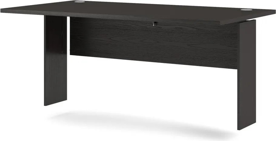Písací stôl Officer 80400/71 150 cm čierny/strieborný