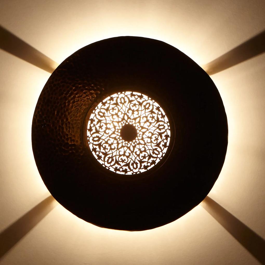 Mosadzná nástenná lampa "Mahassin"