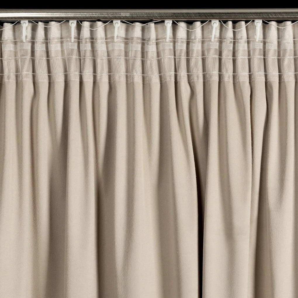 ZATEMŇOVACÍ ZÁVES NA PÁSKE DANI 140X250 CM BÉŽOVÁ