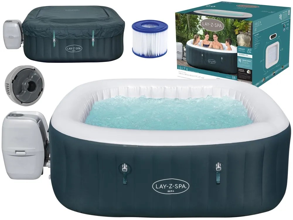 Bestway LAY-Z-Spa Ibiza Jacuzzi vírivka 180cm x 66cm 60015