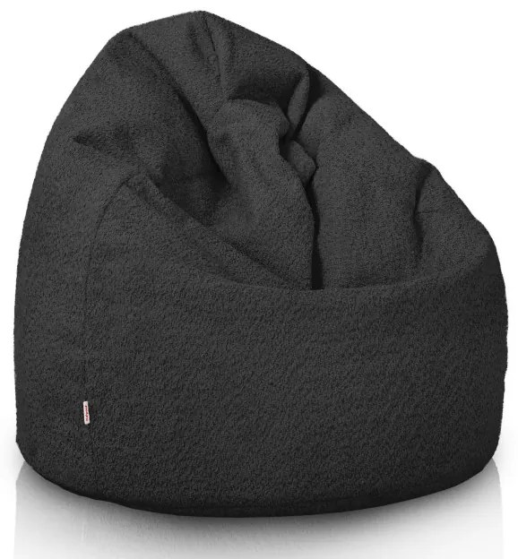 Sedací vak SAKO čierny bouclé