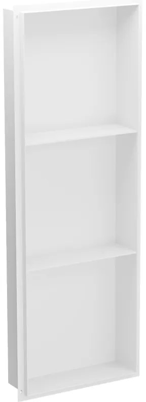 Mexen X-Wall-NR, polička na zapustenie pod obklad bez goliera 90 x 30 cm, biela, 1921903010S