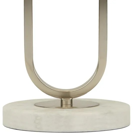 Searchlight EU60949GY - Stolná lampa DOME 1xG9/7W/230V strieborná