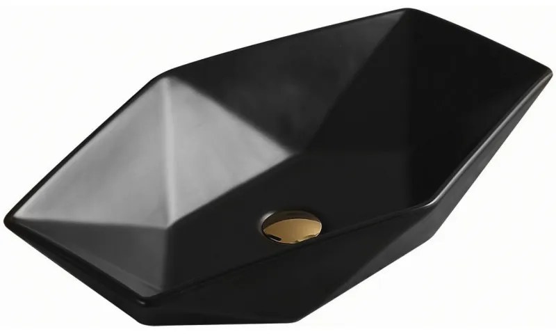 Mexen ELENA umývadlo, 63x41 cm, čierna matná, 21476385