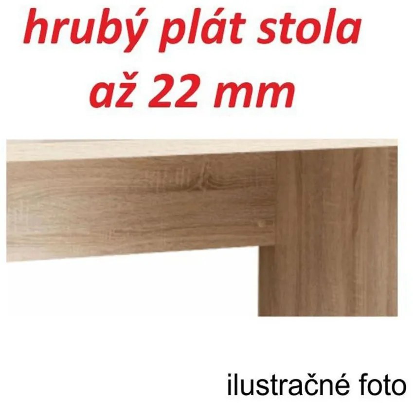 Písací stôl, biela, EGON
