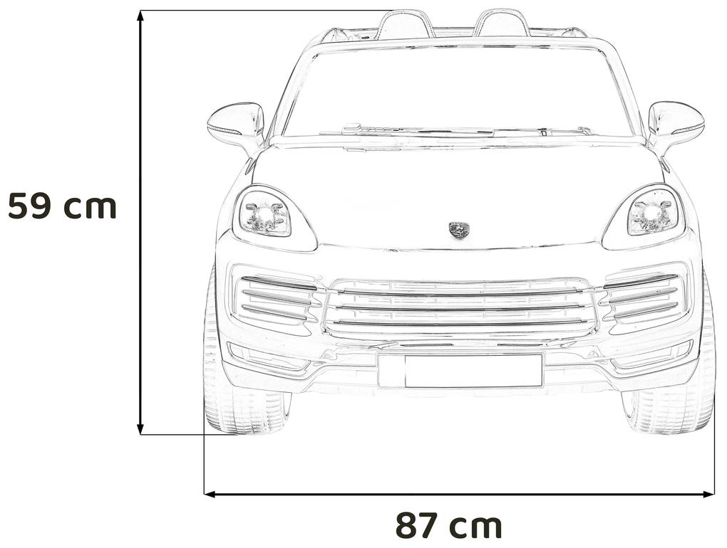 RAMIZ Elektrická autíčko  Porsche Cayenne S - čierne - 4x25W- BATÉRIA - 12V7Ah - 2024