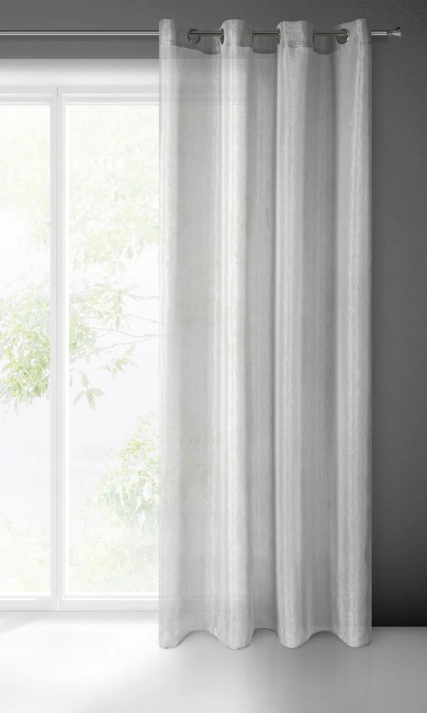 ZÁCLONA ELICIA 140X250 CM SIVÁ