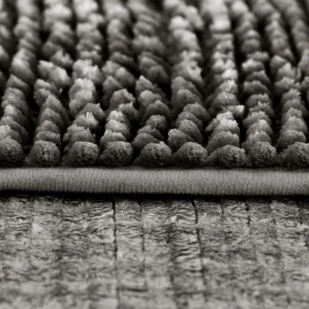 Tmavosivé WC kúpeľňové predložky v súprave 2 ks 80x50 cm Bati – Restilo