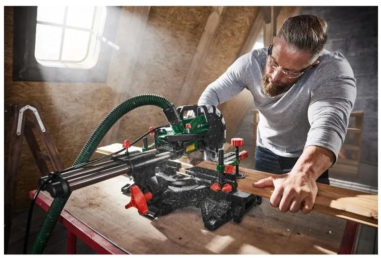 Parkside® Skracovacia a pokosová píla Pzks 2000 C3 + Univerzálny podstavec PUG 1550 A1 (800010815)