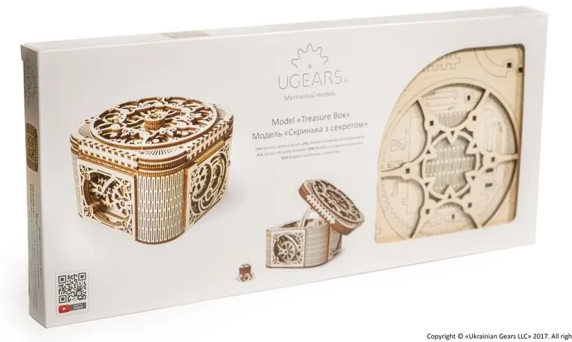 Ugears 3D Puzzle Šperkovnica 190 ks