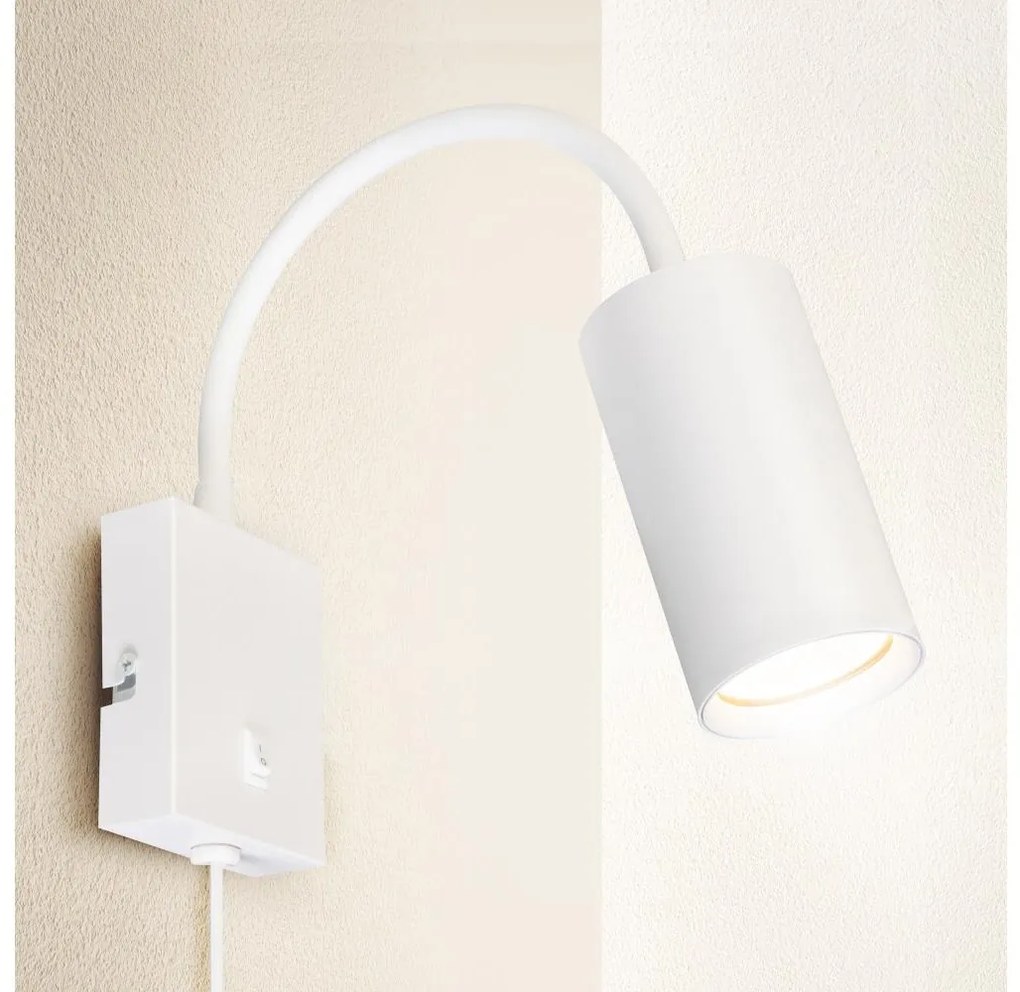 Brilagi - Flexibilná nástenná lampa SELE 1xGU10/30W/230V biela BG1377