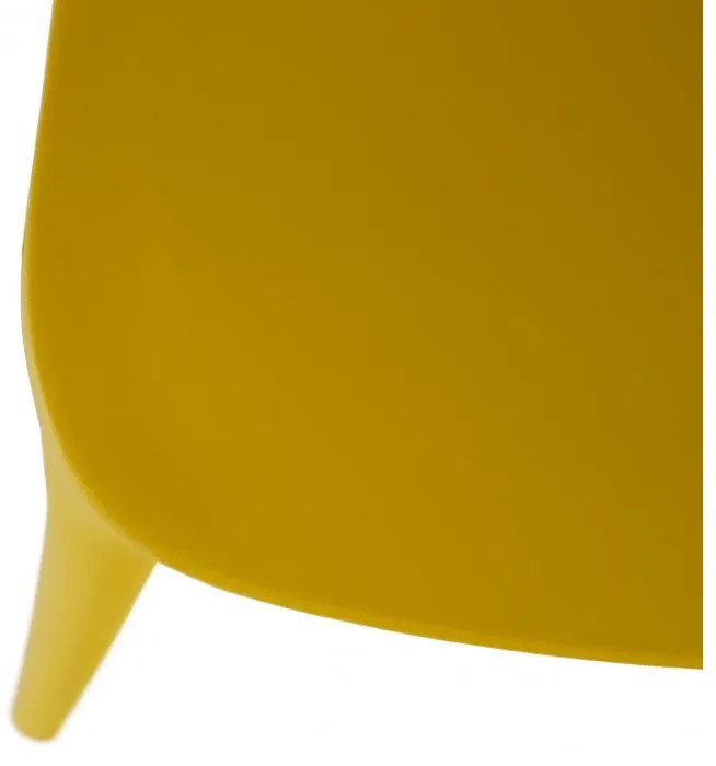 Kondela Stohovateľná stolička, žltá, FEDRA NEW