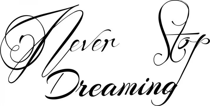 Nálepka na stenu nápis NEVER STOP DREAMING 80 x 160 cm