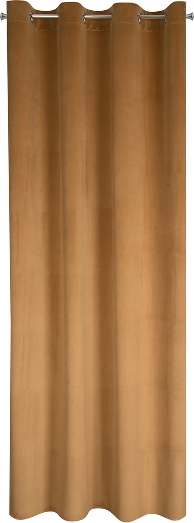 ZATEMŇOVACÍ ZÁVES NA KRÚŽKOCH CARMEN 140X270 CM MEDOVÁ