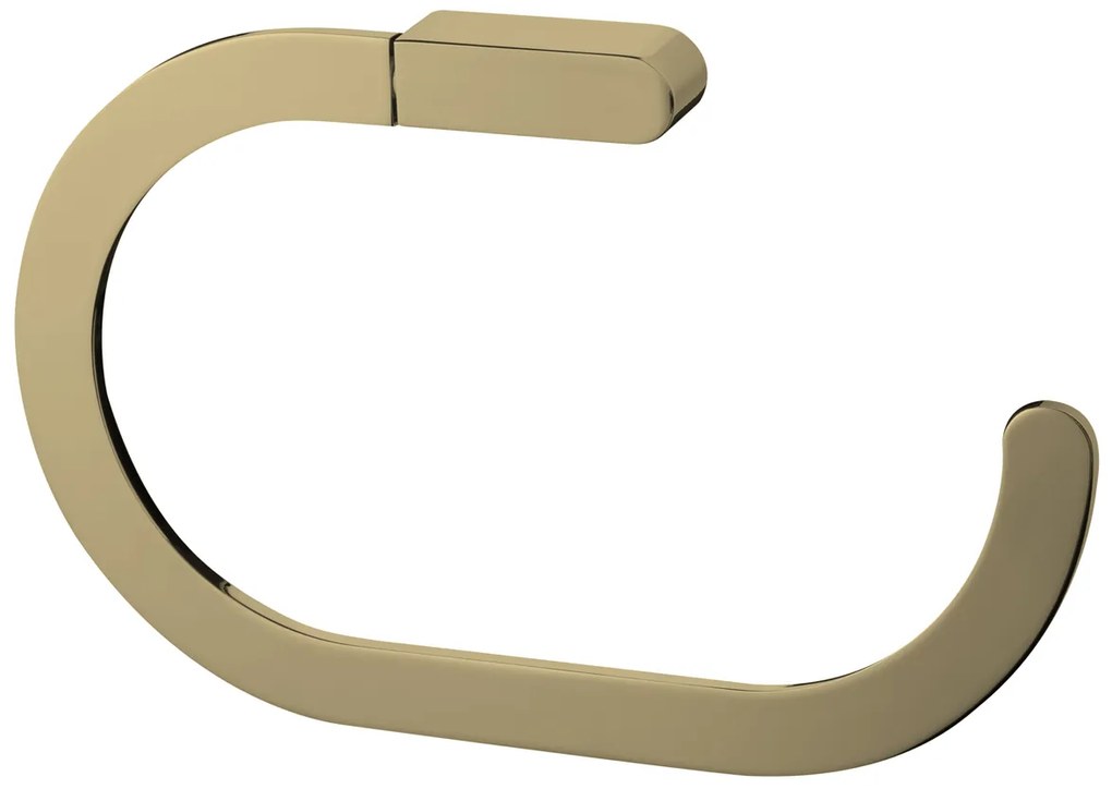 BISK Erga Nature Gold, oválny držiak na uterák, zlatá lesklá, ERG-07951