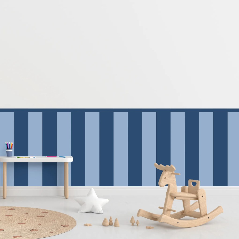 60x100cm Obdĺžnik - Tmavomodrá farba - textilná nálepka na stenu Farba: Kombinácia, Veľkosť: 80 cm