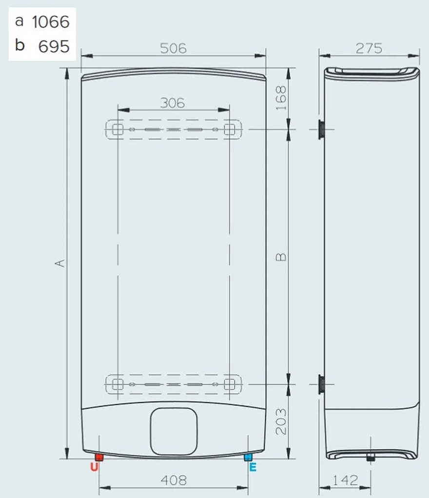 ARISTON VELIS EVO 80 Elektrický zásobníkový ohrievač vody, 65l, (1,5kW) 3626146