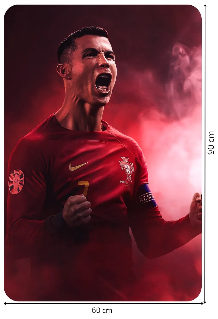Textilná nálepka na stenu "Cristiano Ronaldo 3"