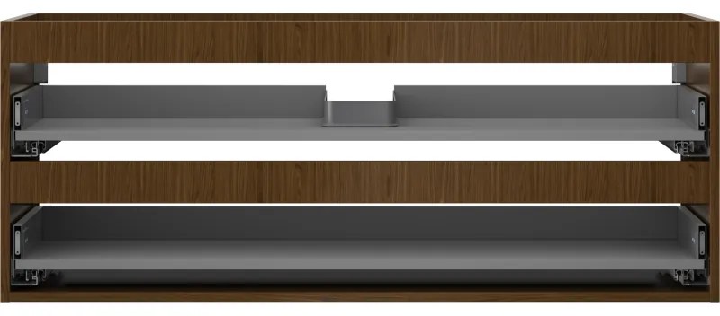 Mexen Box-A, závesná skrinka 120 cm, 2 zásuvky, orech, 91AX0-1200-470-2-86