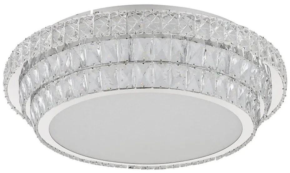 Globo 68157-58 - LED stmievateľné stropné svietidlo KLARA 58W/230V 2700-6000K pr. 60 cm biele + diaľkové ovládanie