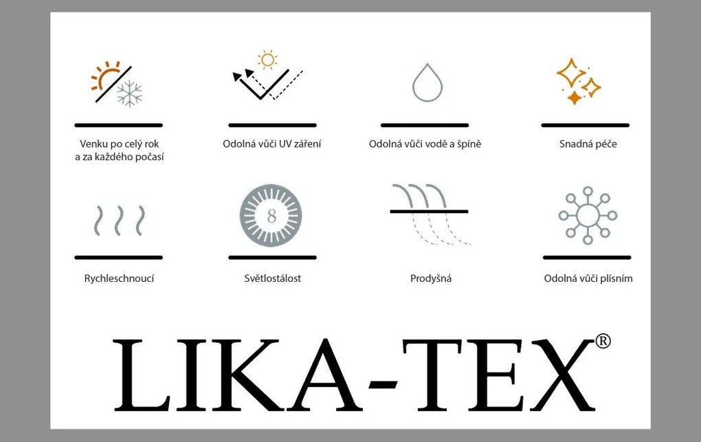 Doppler MELIA LIKA-TEX® sivá