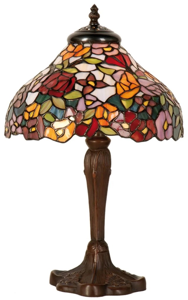 Tiffany stolná lampa do obývačky vitráž BELL 26*40