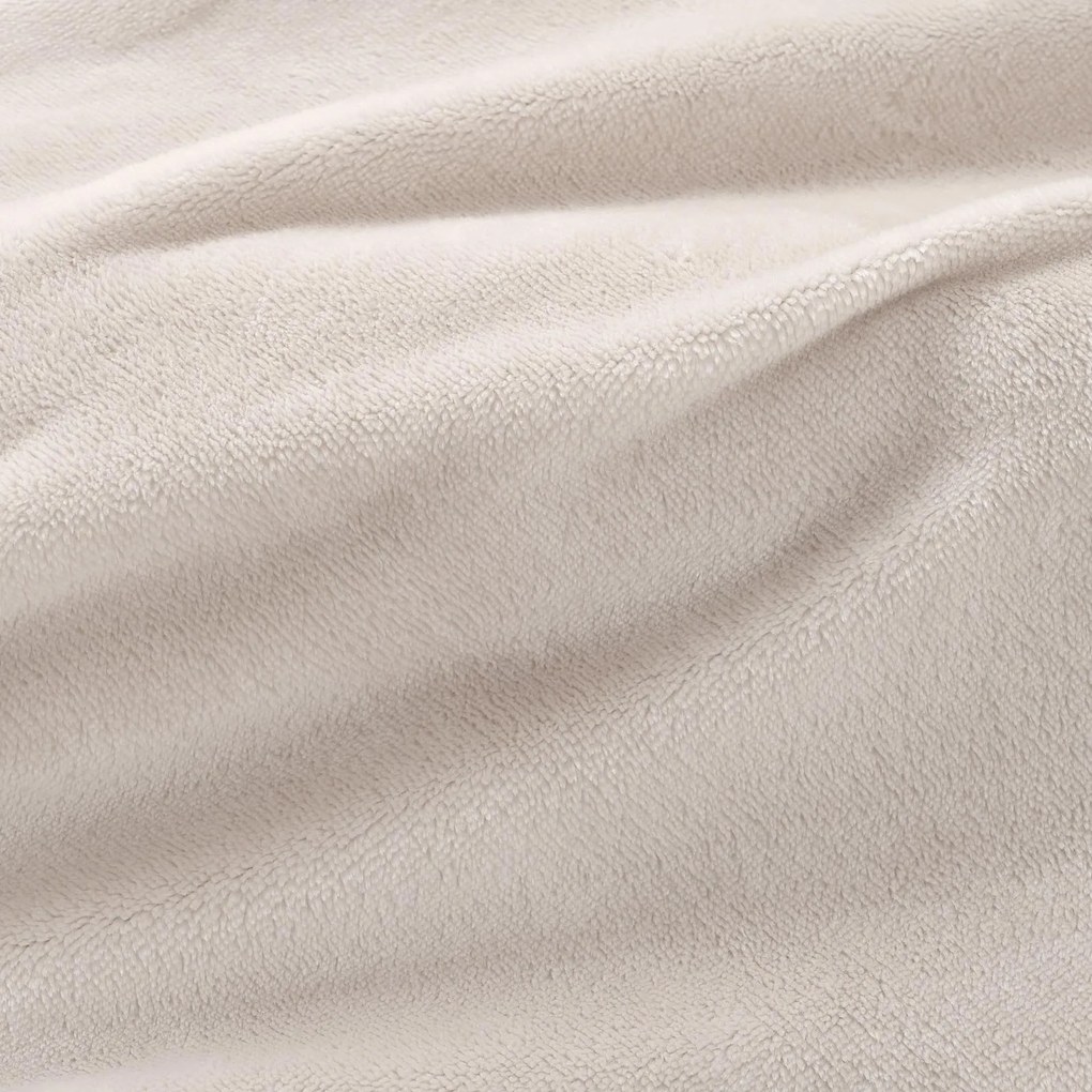 Goldea mikroplyšová elastická plachta deluxe – sivobéžová 90 x 200 cm