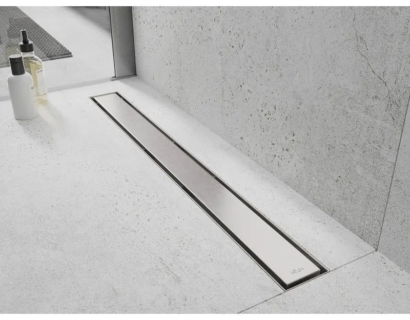 Mexen Flat nerezový sprchový žľab, 360°otočný sifon, 80 cm vzor M13, 2v1, 1010050-40