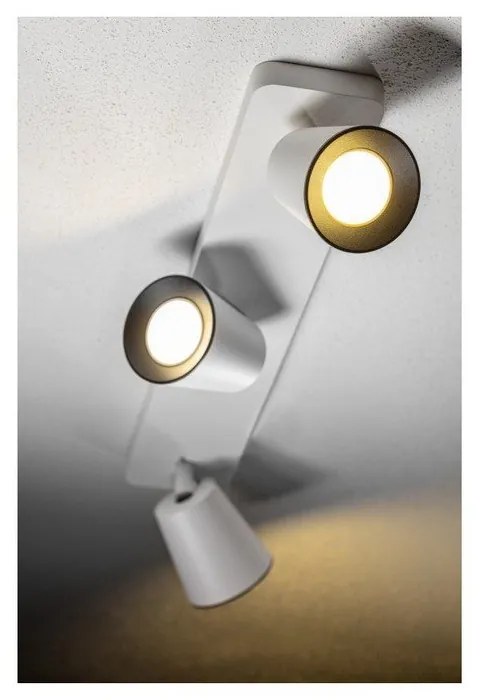 Biele stropné svietidlo s kovovým tienidlom 9x53 cm Elli – GTV