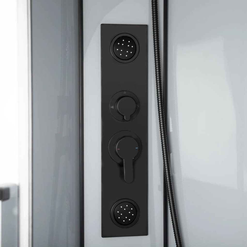 Novoterm Hydromasážny box NV-Orion 90x90 čierny