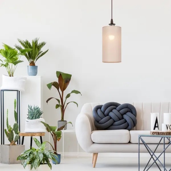 LED Luster na lanku NOEL MINI 1xE27/60W/230V béžová