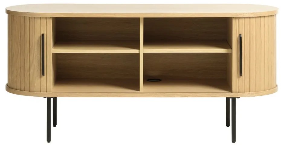 TV stolík v dekore duba v prírodnej farbe 120x56 cm Nola – Unique Furniture