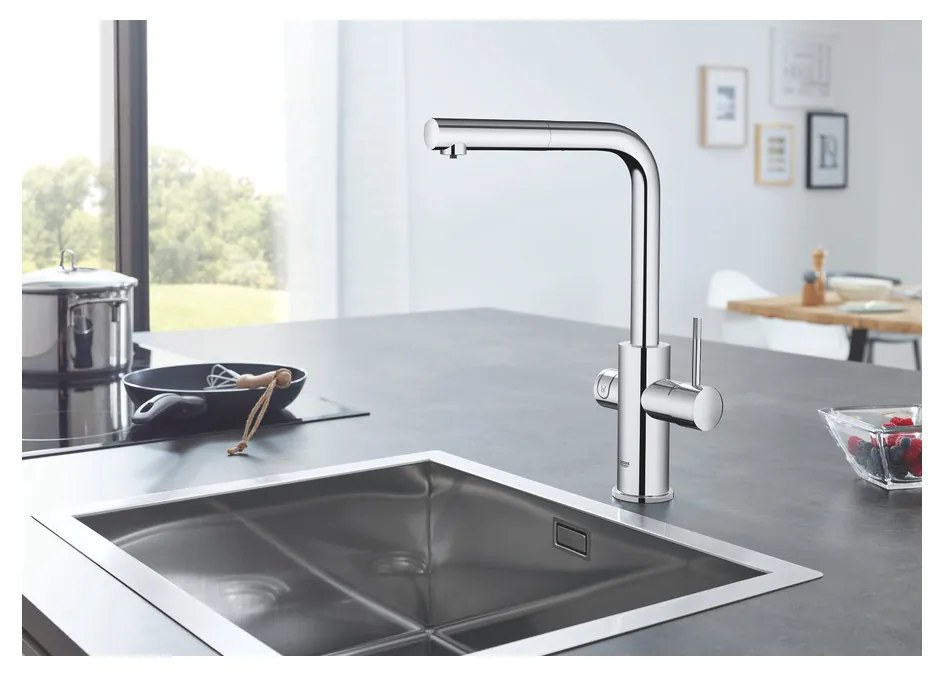 GROHE GROHE Blue Home - Štartovacia sada s výpusťou v tvare L, chróm 31539000