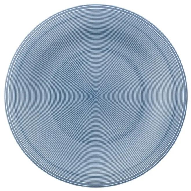 Modrý porcelánový tanier na šalát Like by Villeroy &amp; Boch, 21,5 cm