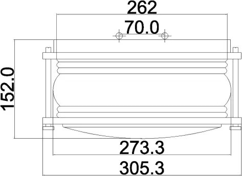 Kichler KL-ASHLANDBAY-F-BU-Vonkajšie svietidlo ASHLANDBAY 1xE27/60W/230V IP44 bronz