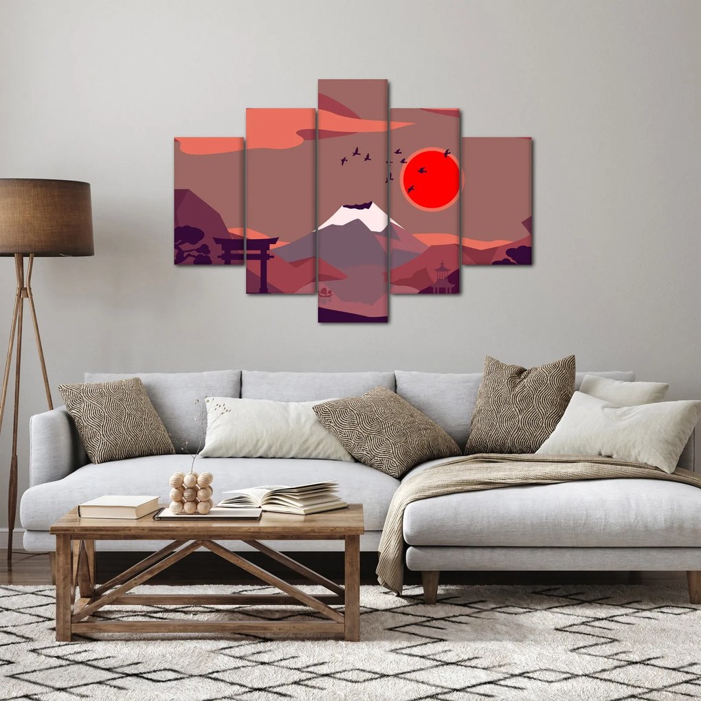 Obraz - Ilustrácie hory Fuji (150x105 cm)