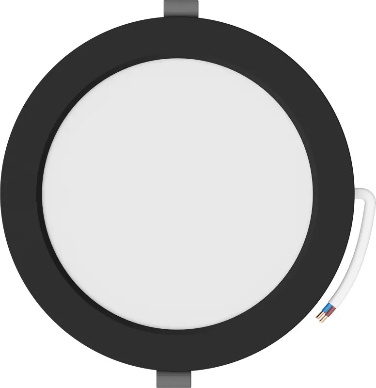 Mexen LDRR, LED stropné svietidlo na zapustenie, priemer 12 cm 17 cm, 12W, neutrálna - 4000K, 900 lm, čierna - L210-017-1240-70