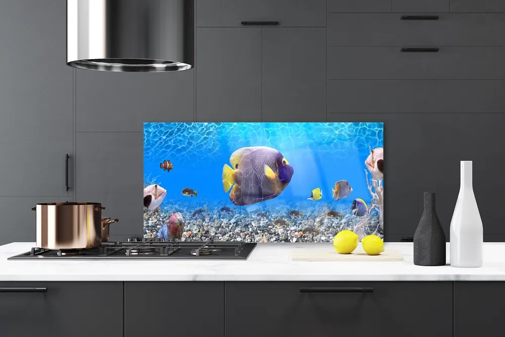 Nástenný panel  Ryba príroda 125x50 cm
