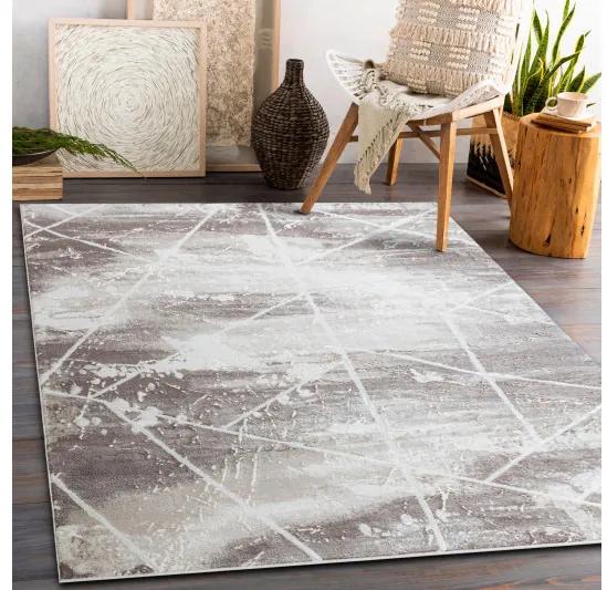 Dywany Łuszczów Kusový koberec Core 1818 Geometric ivory/white - 120x170 cm