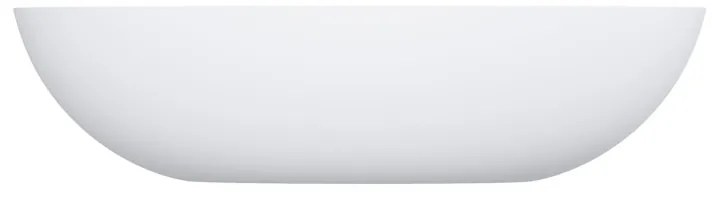 Omnires SHELL M+ SHELLUNBM Umývadlo na dosku 60x35cm, liaty mramor, biela mat - Omnires