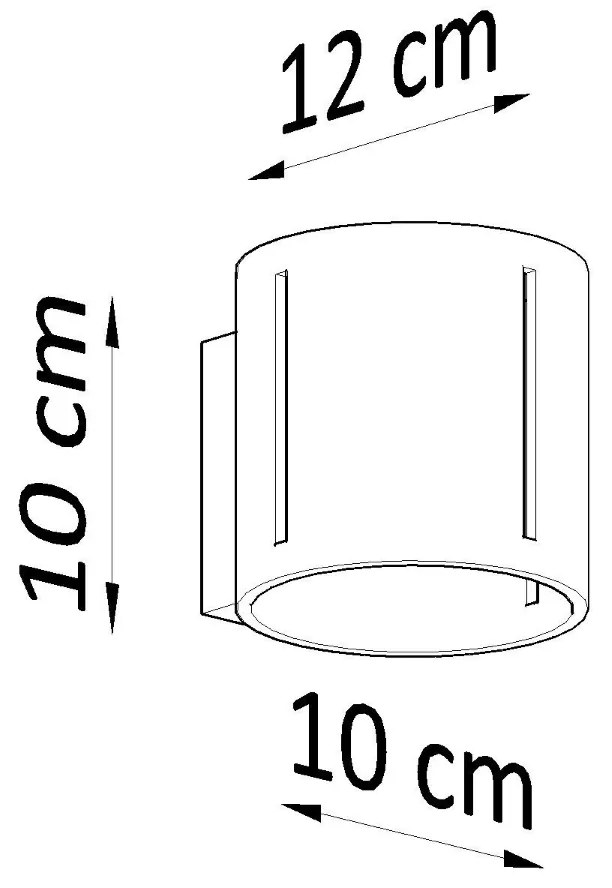 Nástenné svietidlo Inez, 1x sivé kovové tienidlo